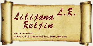 Lilijana Reljin vizit kartica